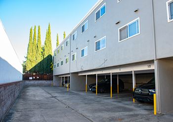 Covered, off street parking